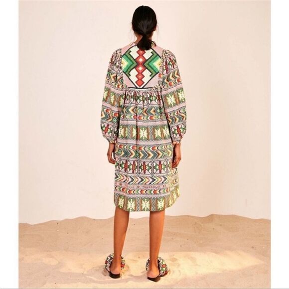Farm Rio Amulet Dress beaded tassels size small NWT - Picture 4 of 10